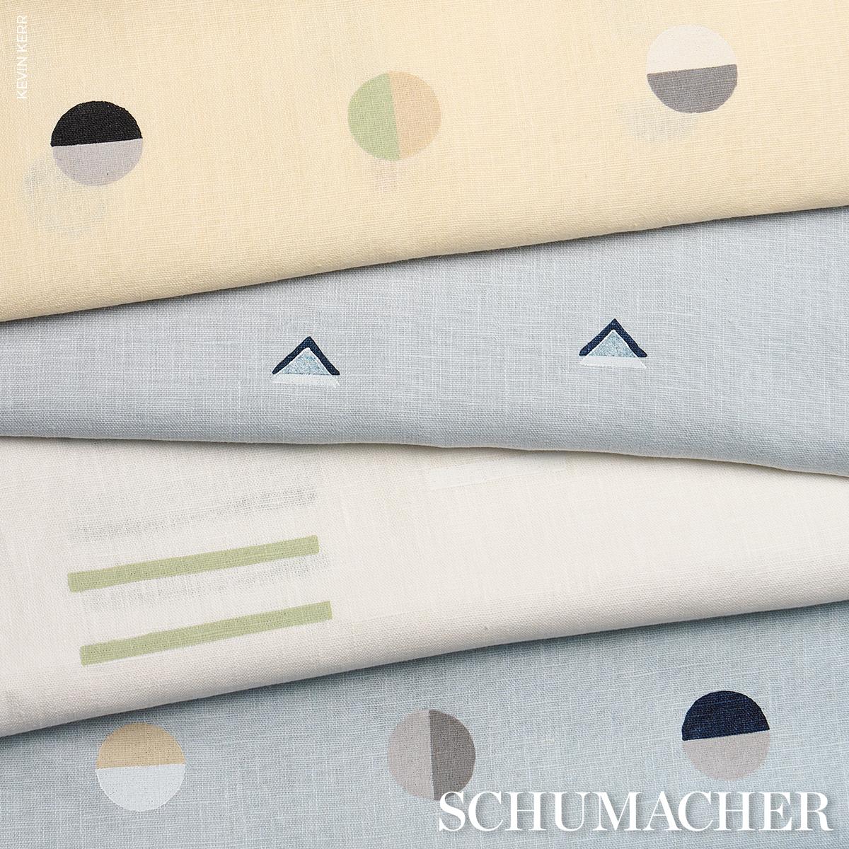 Multi Moons on Sun - Fabric By The Yard