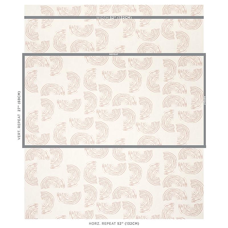 Quansoo Coral on Ivory - Wallpaper