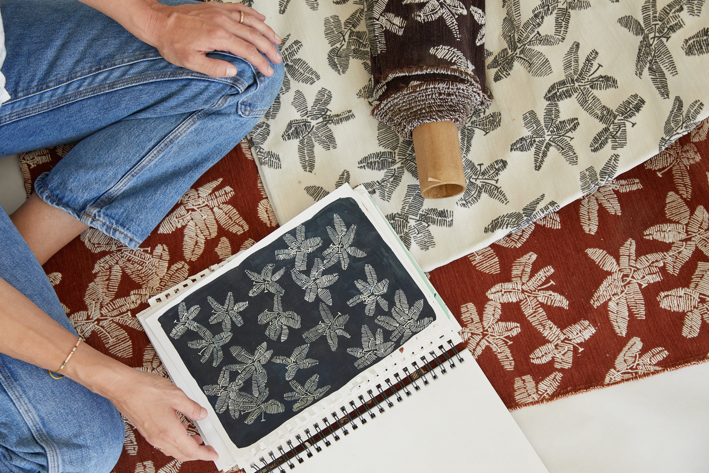 Hibiscus Plum - Fabric By The Yard