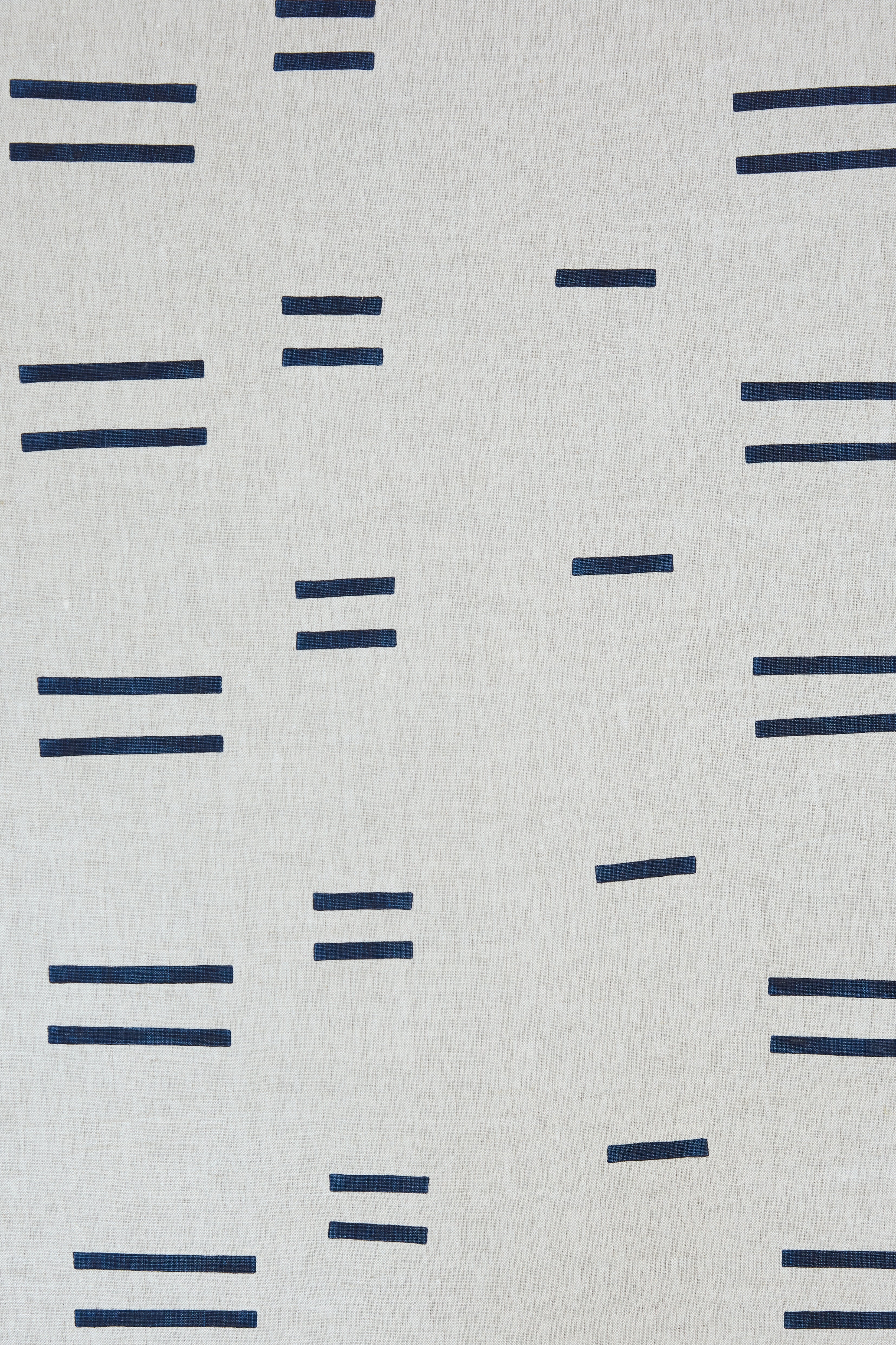 Oaxaca Navy on Natural - Fabric By The Yard