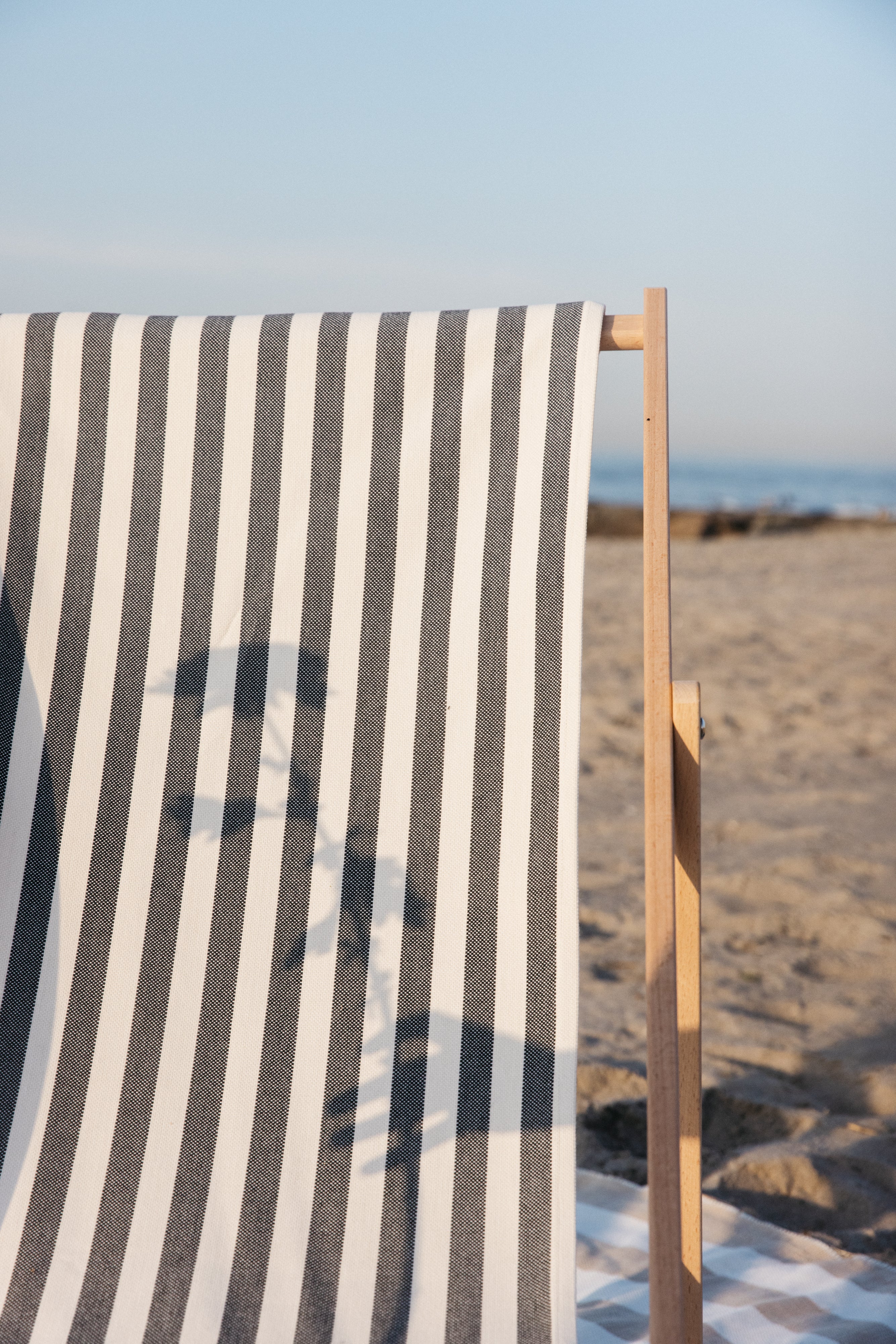 Even Stripe Charcoal - Fabric By The Yard