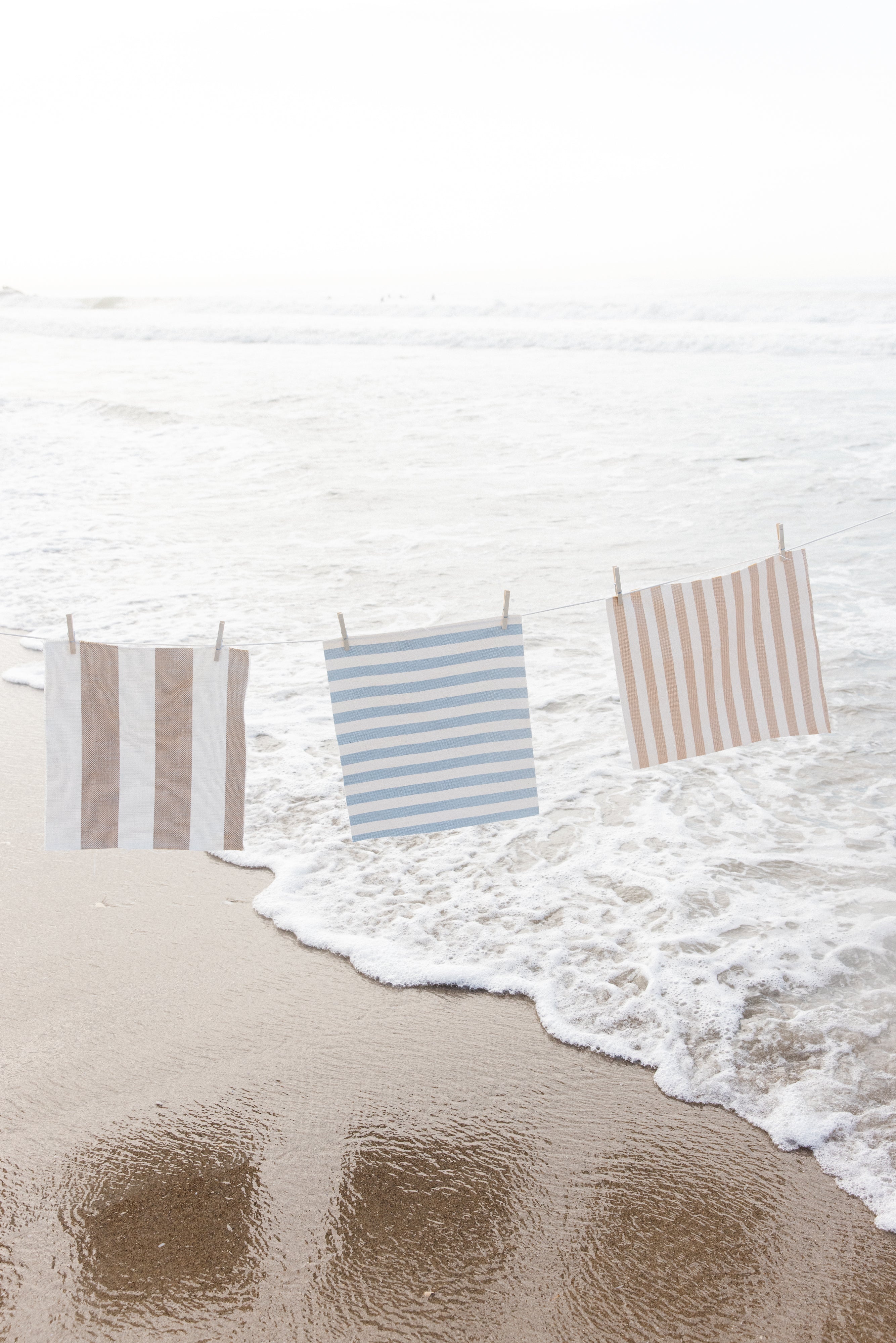 Even Stripe Sand - Fabric By The Yard