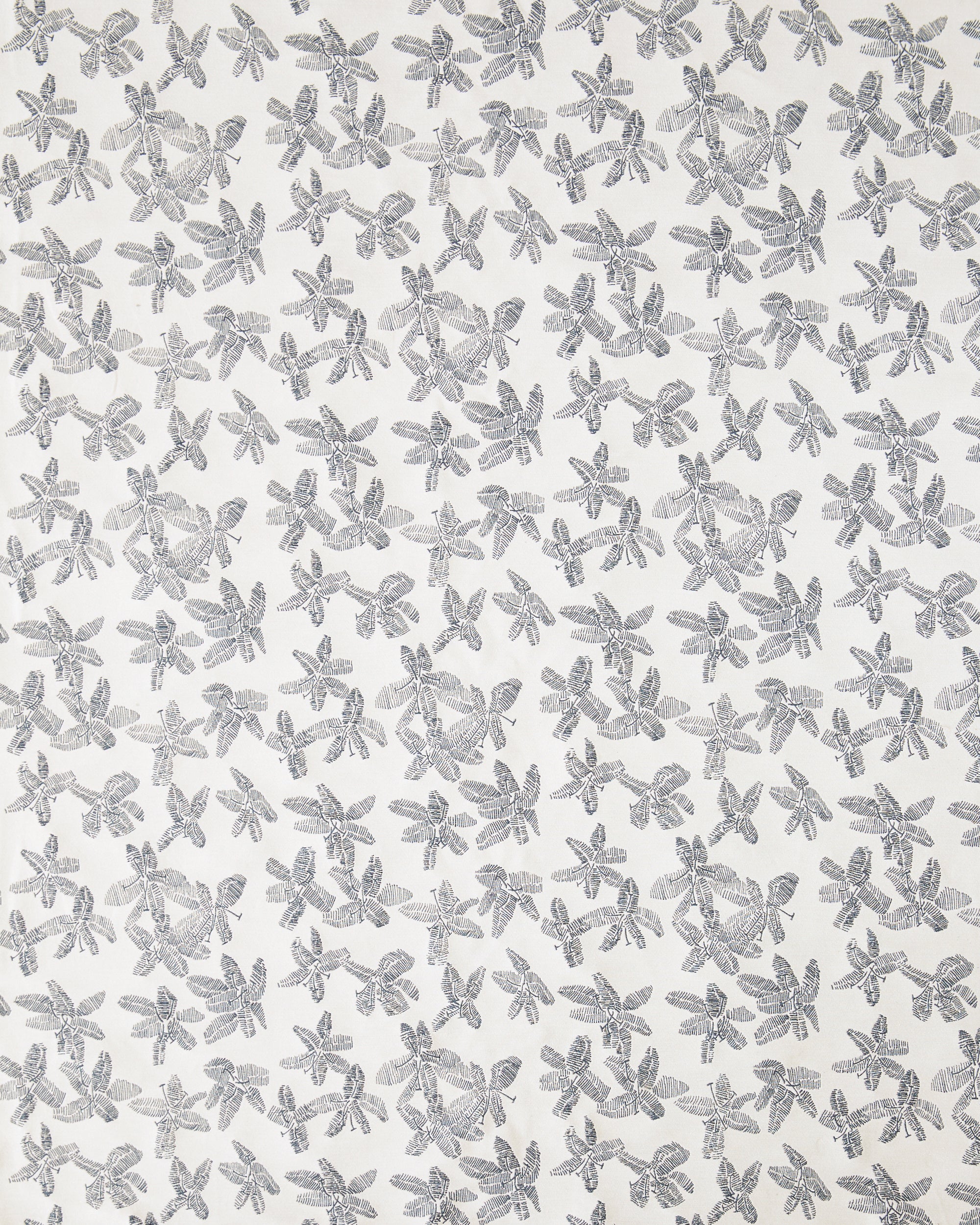 Hibiscus Black and White - Fabric By The Yard