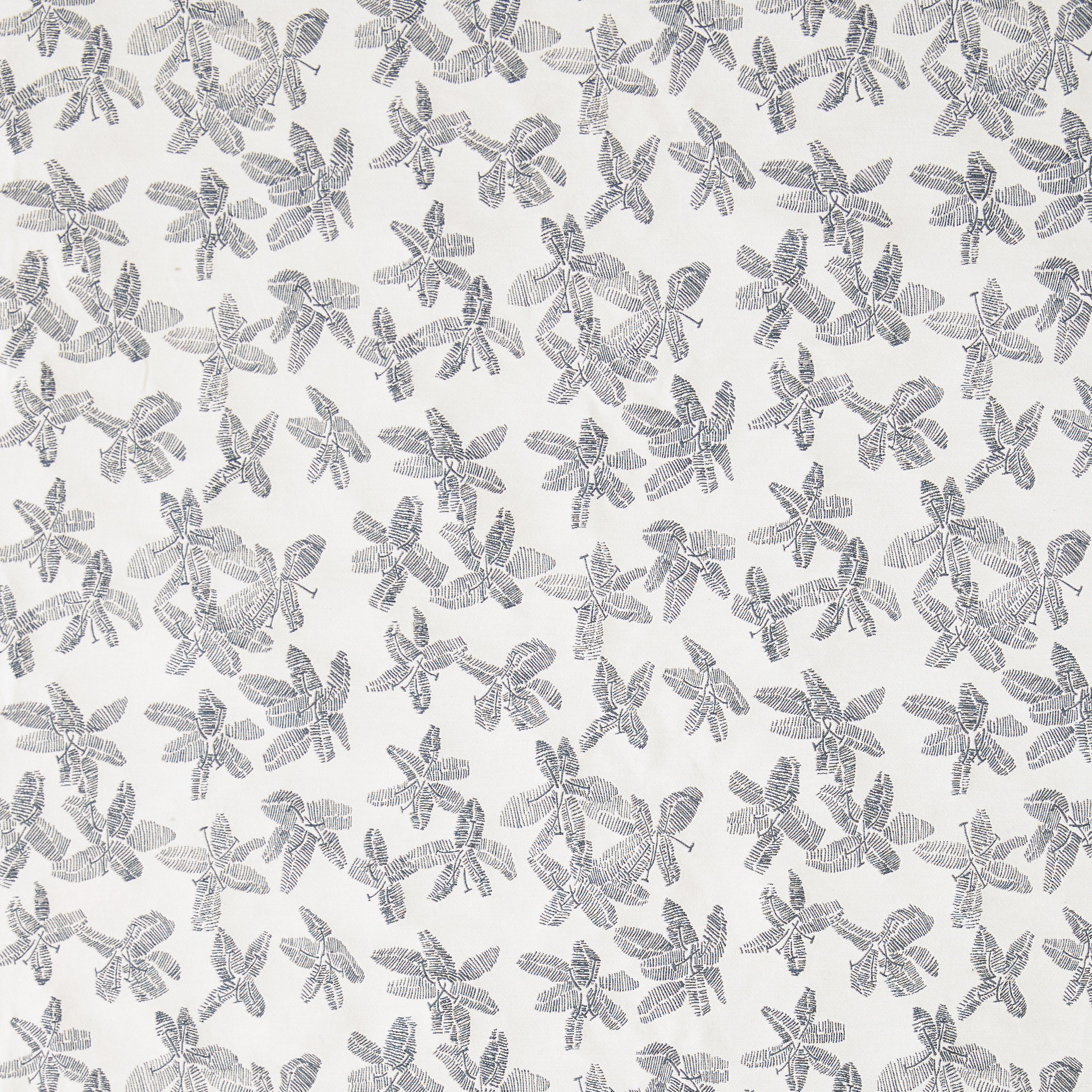 Hibiscus Black and White - Fabric By The Yard