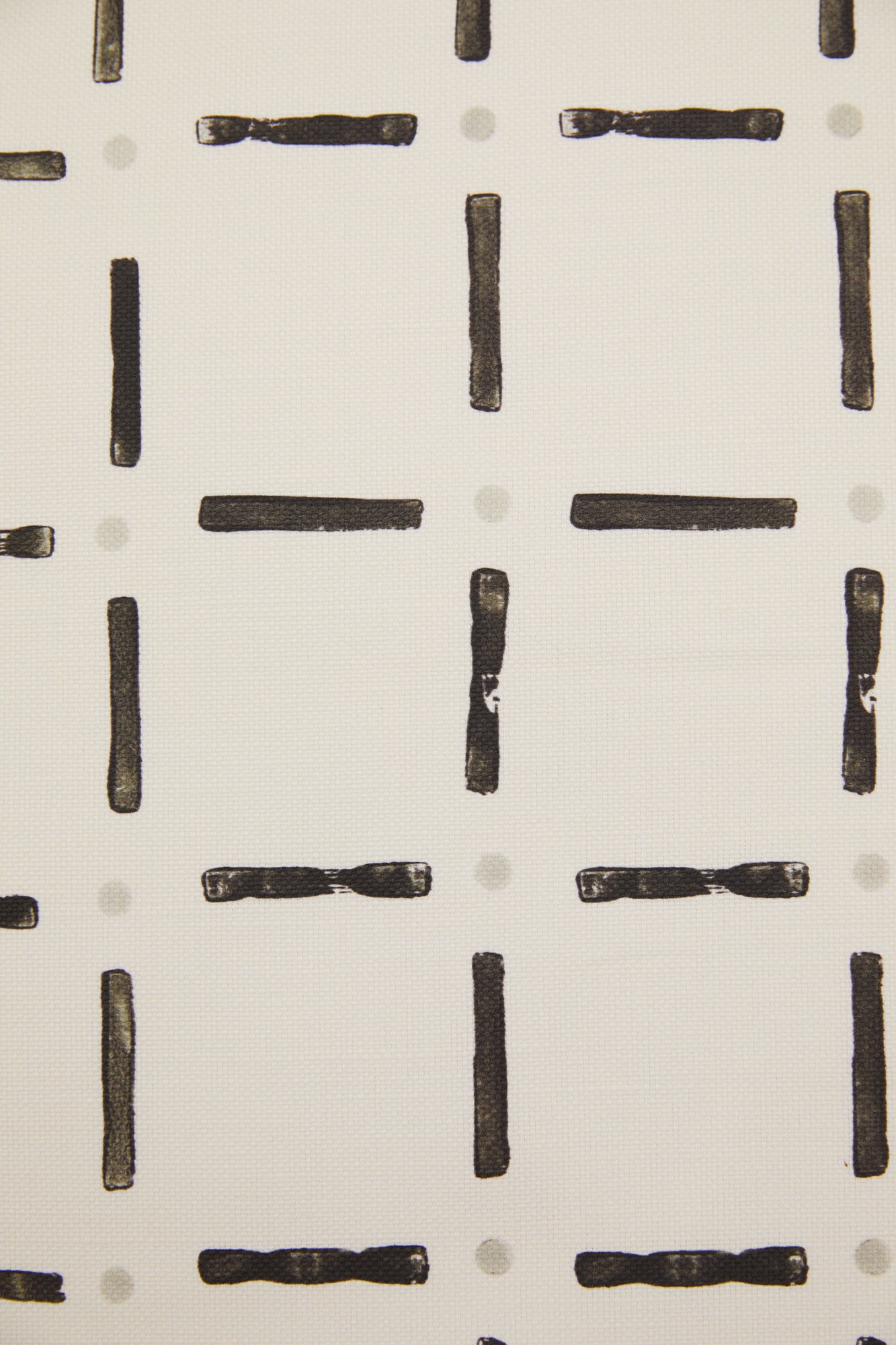 Drifting Grid Black - Fabric By The Yard