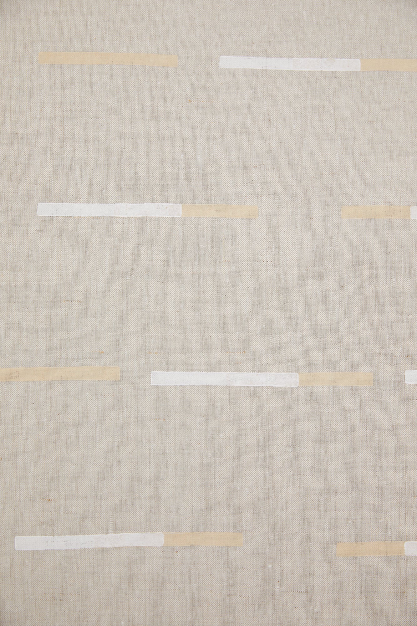 Overlapping Dashes Buff - Fabric By The Yard