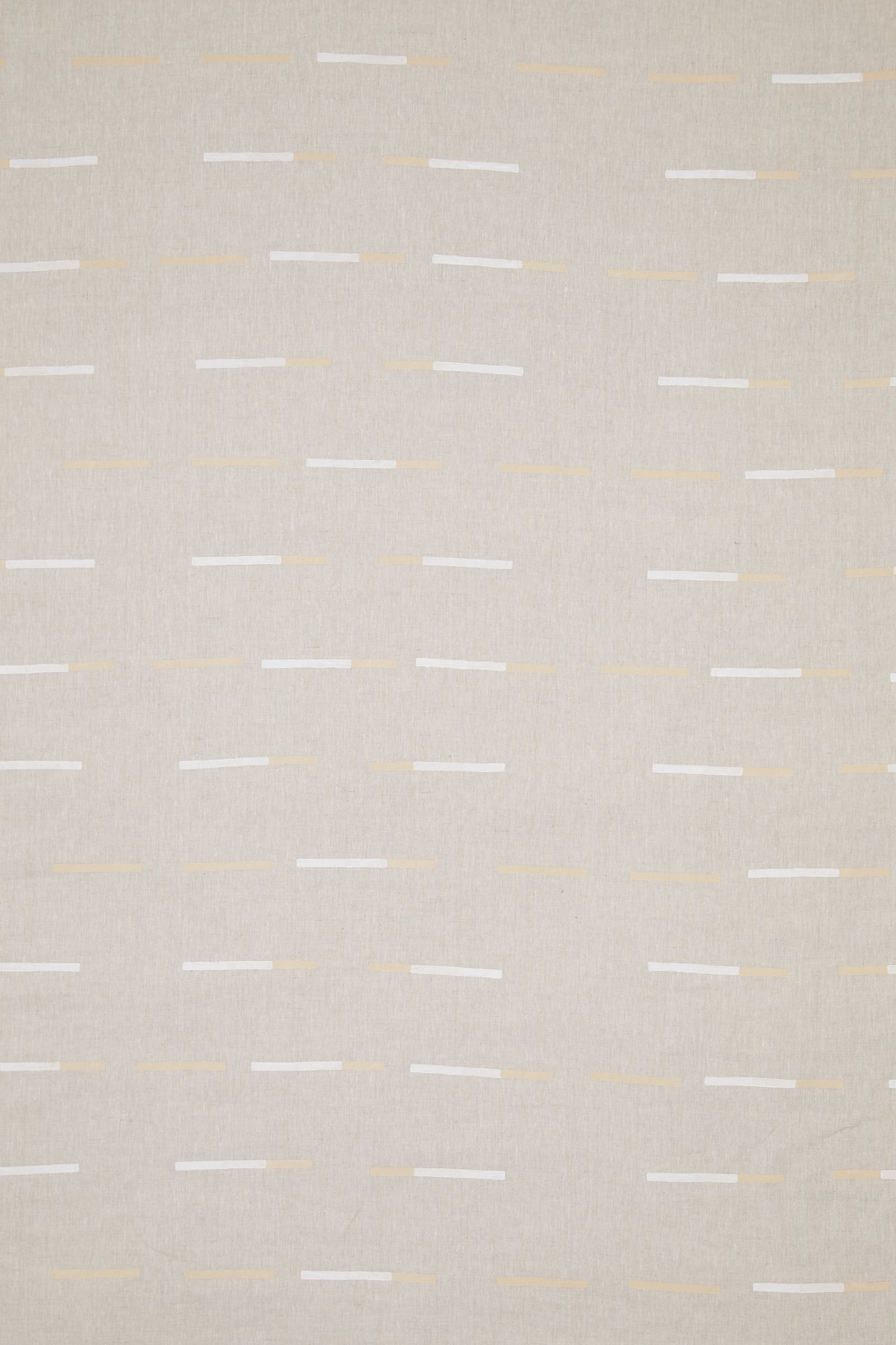 Overlapping Dashes Buff - Fabric By The Yard